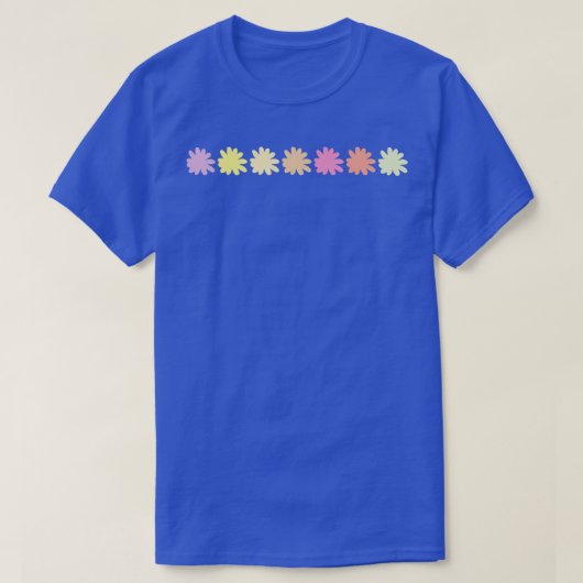 Voor en Achter Druk Multikleur Daisy Bloemgreep T-shirt (Design voorkant)