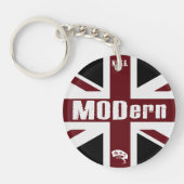 (voor en achter) logo op het schaakbord en MODern Sleutelhanger (Voorkant)