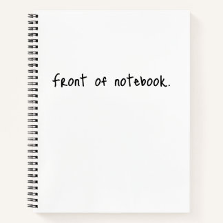 Voor en achter Notitieboek