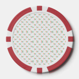 Voor- en achteraanzicht van een pokerchip 