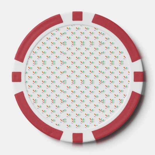 Voor- en achteraanzicht van een pokerchip  (Voorkant)