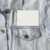 Voor- en achteraanzicht van een witte envelop button (Insitu)