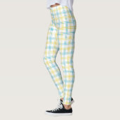 Voor- en achteraanzicht van geruite leggings (Links)
