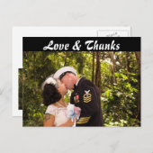 Voor- en achterfoto Dank u Briefkaart (Voorkant / Achterkant)