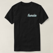 voor- en achterFUNCLE grappige oom retro T-shirt (Design voorkant)