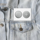 Voor- en achterkant uitzicht van CR2032 lithium kn Button (Insitu)