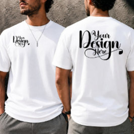 Voor- en achterlogo Gepersonaliseerde Zakelijke Me T-shirt