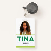 Voor- en achternaam ID-kaart Werkbadge Badge (Voorkant met intrekbare)