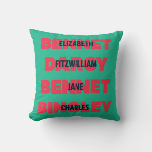 Voor- en achternamen van Pride & Prejudice-persona Kussen