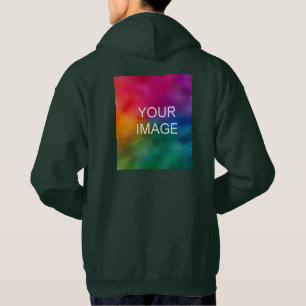 Voor- en achterontwerp Voeg Afbeelding Logo Mannen Hoodie