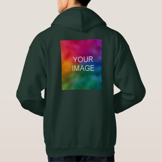 Voor- en achterontwerp Voeg Afbeelding Logo Mannen Hoodie (Achterkant)
