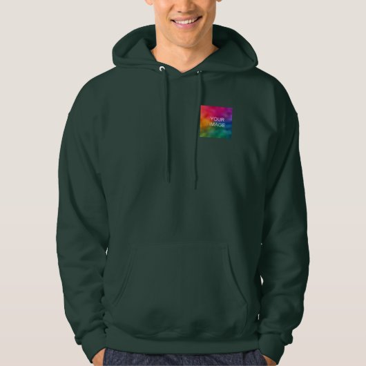 Voor- en achterontwerp Voeg Afbeelding Logo Mannen Hoodie (Voorkant)