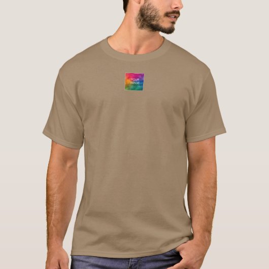 Voor- en achterontwerp Voeg Afbeelding Logo Mannen T-shirt (Voorkant)