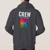 Voor- en achterontwerp Voeg hier Logo tekst toe Ma Hoodie (Achterkant)