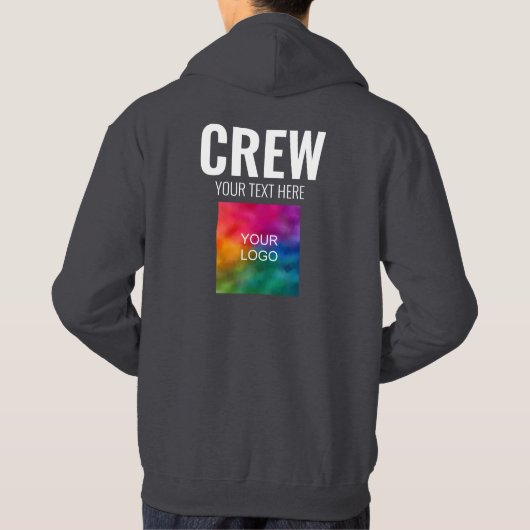 Voor- en achterontwerp Voeg hier Logo tekst toe Ma Hoodie (Achterkant)