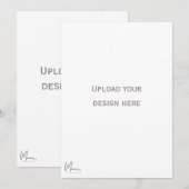 Voor- en achteruitnodigingskaart kaart (Voorkant / Achterkant)