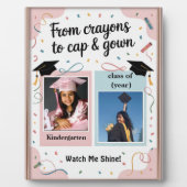 Voor en na Afstuderen Foto Poster Fotoplaat (Voorkant)