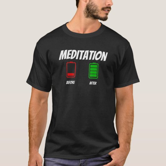 Vóór en na de Meditatie T-shirt (Voorkant)