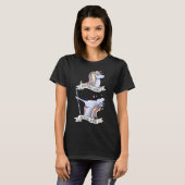 Vóór en na de wijn t-shirt (Voorkant volledig)