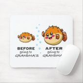 Voor en na grootma Funny Nana Muismat (Met muis)