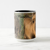 Vóór en na Koffie LION Personaliseer naamlijst Mok (Midden)