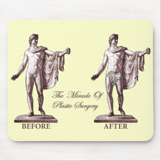 Vóór en na muismat