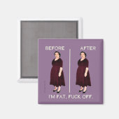 Voor en na, nog mooi magneet (Voorkant / Achterkant)