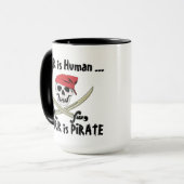 Voor Err is Human Jolly Roger Pirate Mok (Voorkant links)