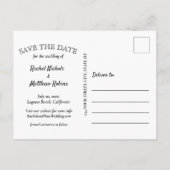 Voor Ever en Ever het Witte Berichten van de Tekst Aankondigingskaart (Achterkant)