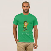 Voor ever Lucky Green Gnome St Patrick's Day T-shirt (Voorkant volledig)