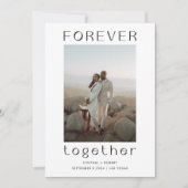 Voor ever Together Sage Green Wedding Announding Kaart (Voorkant)