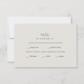 Voor ever trouw Cream Wedding RSVP (Voorkant)