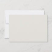 Voor ever trouw Cream Wedding RSVP Kaartje (Achterkant)
