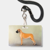 Voor exposanten en fokkers van Deense Doggen Badge (Voorzijde met lanyard)
