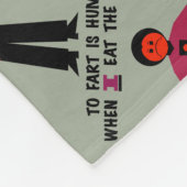Voor Fart is mens Fleece Deken (Hoek)