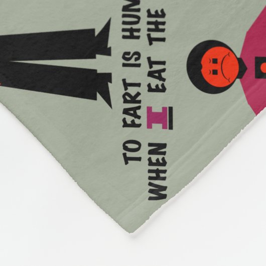 Voor Fart is mens Fleece Deken (Hoek)