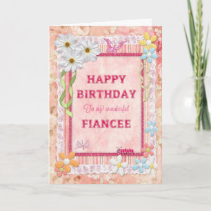 Voor Fiancee, de kaart van de ambachtverjaardag