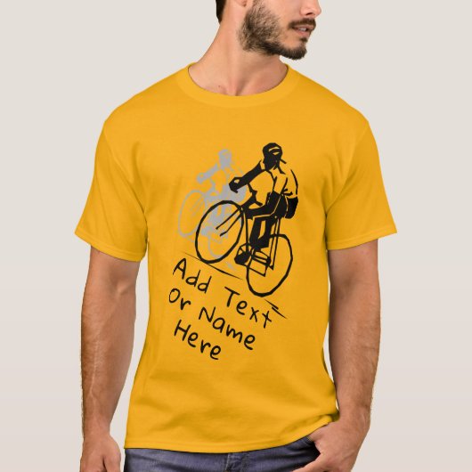 Voor fietspalken. Personaliseren T-shirt (Voorkant)