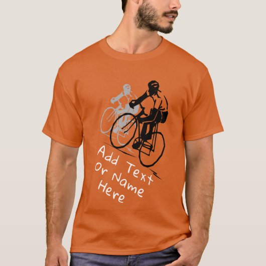 Voor fietspalken. Personaliseren T-shirt (Voorkant)
