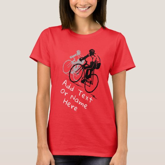 Voor fietspalken. T-Shirt aanpassen (Voorkant)