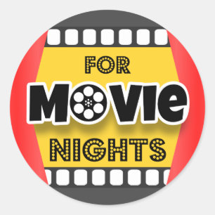 Voor filmNights Ronde Sticker