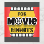 Voor filmNights Wijn Etiket (Enkel label)
