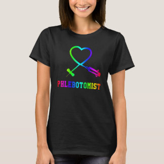 Voor flebotomist flebotomie vlinder naald hart t-shirt