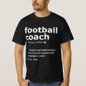 Voor football coach en coaches cadeau cadeau t-shirt (Voorkant)