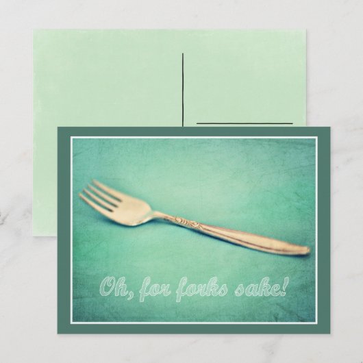 Voor Forks Sake. Briefkaart (Voorkant / Achterkant)