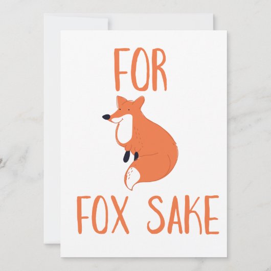 Voor Fox Sake (Achterkant)