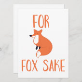 Voor Fox Sake (Voorkant / Achterkant)