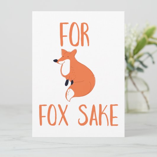 Voor Fox Sake (Staand voorkant)