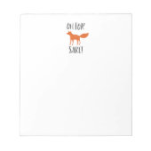 Voor Fox Sake. 2 Notitieblok (Voorkant)