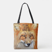 Voor Fox Sake Afbeelding Tote Bag (Achterkant)